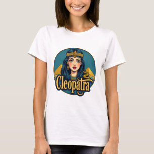 Cleopatra Grafische Egyptische Koningin T-shirt