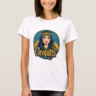 Cleopatra Grafische Egyptische Koningin T-shirt