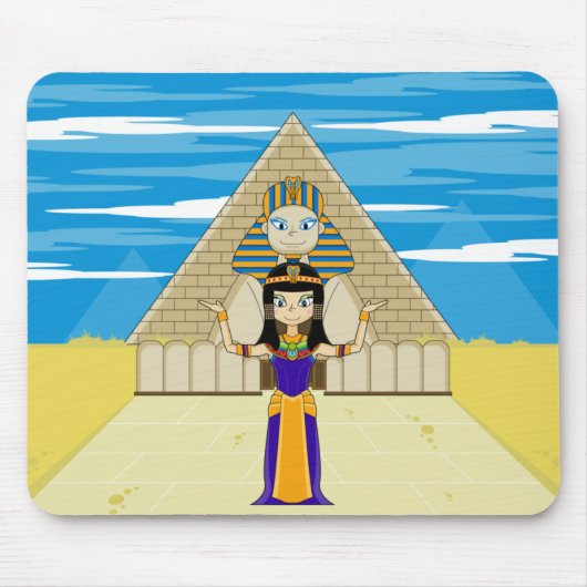 Cleopatra & Great Sphinx van Giza Muismat (Voorkant)