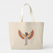 Cleopatra. Grote Tote Bag (Achterkant)
