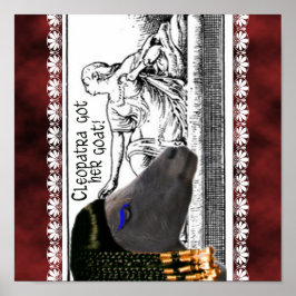 CLEOPATRA HEEFT HAAR GOAT GEDAAN! VEELGESCHIEDENIS POSTER