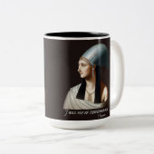 Cleopatra, "Ik zal niet worden overwonnen," Mok (Voorkant rechts)