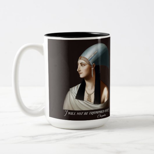 Cleopatra, "Ik zal niet worden overwonnen," Mok (Links)