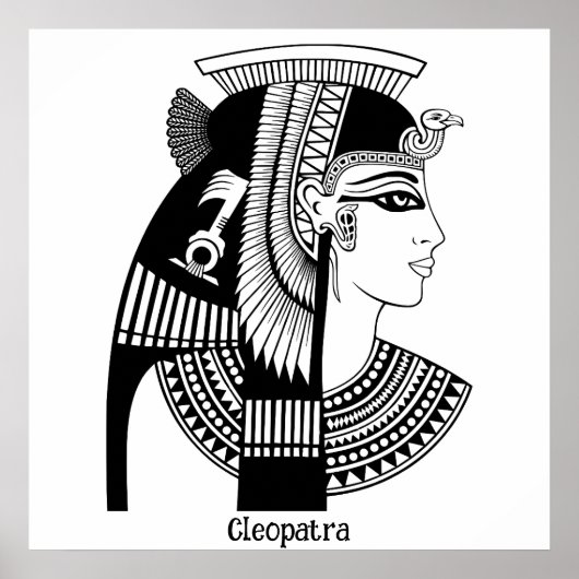 Cleopatra illustratie poster (Voorkant)