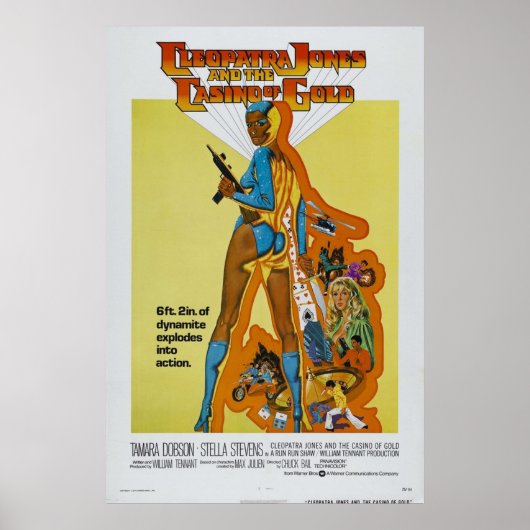 Cleopatra Jones en The Casino of Gold Green Poster (Voorkant)