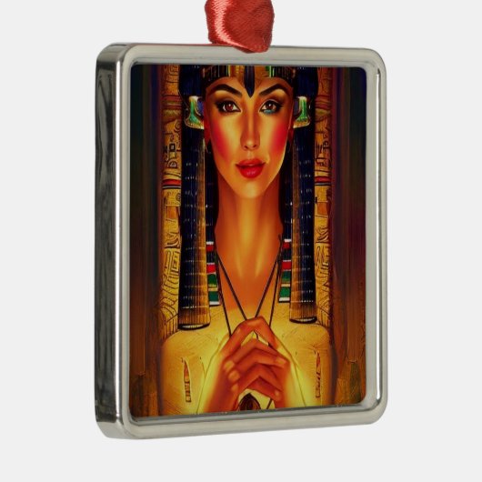 Cleopatra Kerstversiering Metalen Ornament (Rechts)