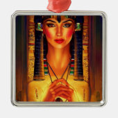 Cleopatra Kerstversiering Metalen Ornament (Voorkant)