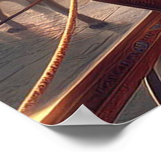 Cleopatra koningin op wagen poster (Hoek)