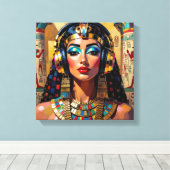 CLEOPATRA KONINGIN VAN DE NIJL 4 CANVAS AFDRUK (Insitu (Houten vloer))