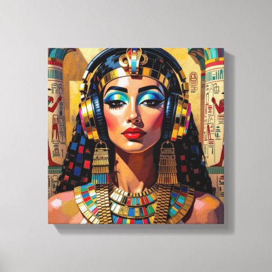 CLEOPATRA KONINGIN VAN DE NIJL 4 CANVAS AFDRUK (Voorkant)