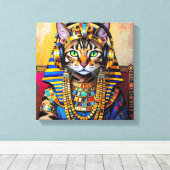 CLEOPATRA KONINGIN VAN DE NIJL-BENGAL KAT 2 CANVAS AFDRUK (Insitu (Houten vloer))