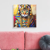 CLEOPATRA KONINGIN VAN DE NIJL-BENGAL KAT 2 CANVAS AFDRUK (Insitu (Woonkamer))