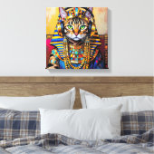 CLEOPATRA KONINGIN VAN DE NIJL-BENGAL KAT 2 CANVAS AFDRUK (Insitu (Slaapkamer))