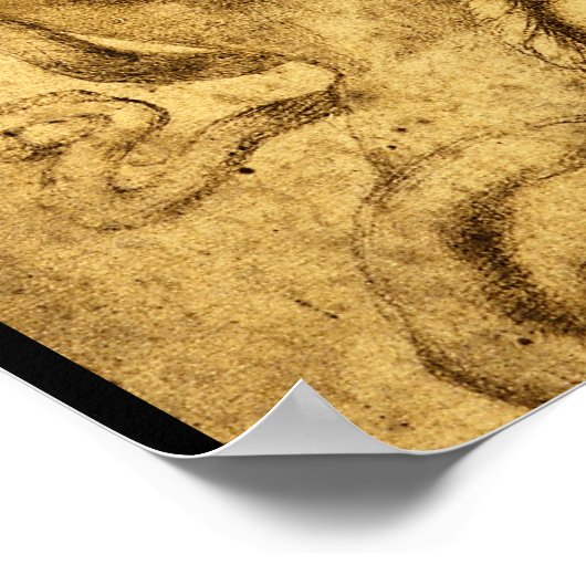 Cleopatra', Michelangelo_Studies van de Masters Poster (Hoek)