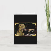 Cleopatra Mummy Funny Halloween Kostuums Mannen Vr Kaart (Voorkant)