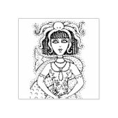 CLEOPATRA OCTOPUS ZEEMEERMIN, FANTASY GOTHIC SIREN RUBBERSTEMPEL (Afrduk)