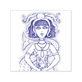 CLEOPATRA OCTOPUS ZEEMEERMIN, FANTASY GOTHIC SIREN  ZELFINKTENDE STEMPEL (Design)