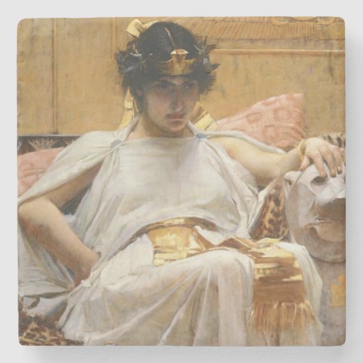 Cleopatra (oude Egyptische koningin) Stenen Onderzetter (Voorkant)