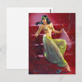 Cleopatra Pin Up Briefkaart (Voorkant / Achterkant)