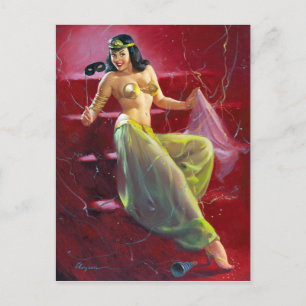 Cleopatra Pin Up Briefkaart