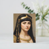 Cleopatra Portret Egyptische Koningin Briefkaart (Staand voorkant)