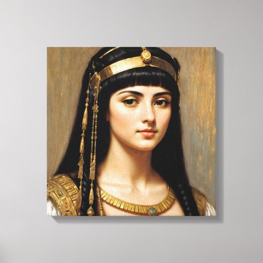 Cleopatra Portret Egyptische Koningin Kunst Canvas Afdruk (Voorkant)