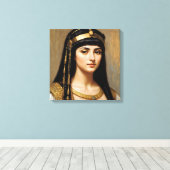 Cleopatra Portret Egyptische Koningin Kunst Canvas Afdruk (Insitu (Houten vloer))