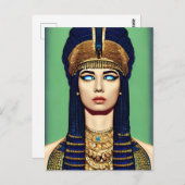 Cleopatra "Queen of Kings" Briefkaart (Voorkant / Achterkant)