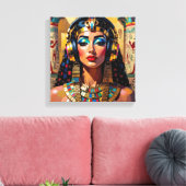 CLEOPATRA QUEEN OF THE NILE 4 CANVAS AFDRUK (Insitu (Woonkamer))