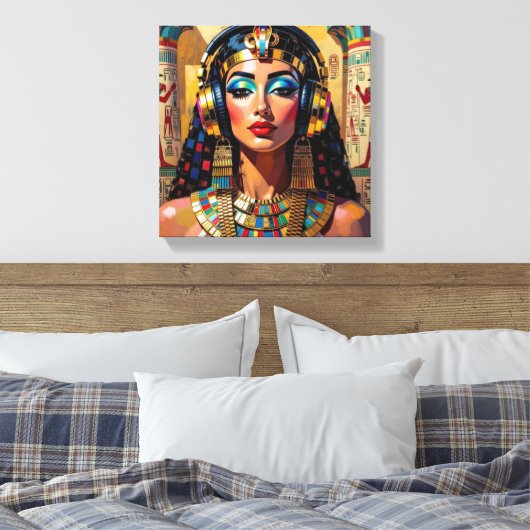 CLEOPATRA QUEEN OF THE NILE 4 CANVAS AFDRUK (Insitu (Slaapkamer))