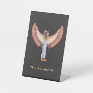 Cleopatra. Reclamebord Met Voetstuk