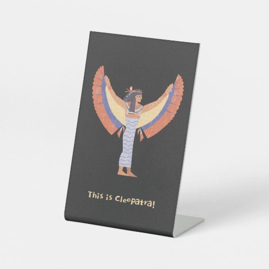 Cleopatra. Reclamebord Met Voetstuk (Voorkant)