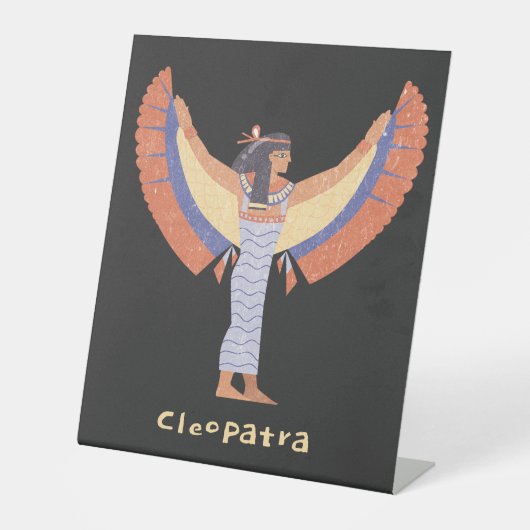 Cleopatra. Reclamebord Met Voetstuk (Voorkant)