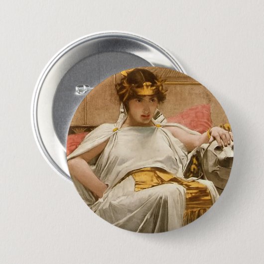 Cleopatra Ronde Button 7,6 Cm (Voorkant /achterkant)