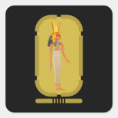 Cleopatra Square Sticker (Voorkant)