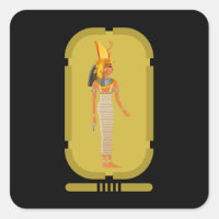 Cleopatra Square Sticker