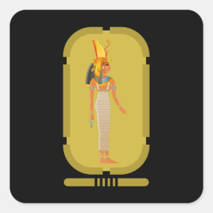 Cleopatra Square Sticker