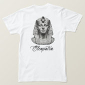 Cleopatra Statue T-Shirt | Ancient Egyptian Queen  (Design achterkant)