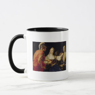 Cleopatra toont Octavius de buste van Julius Mok