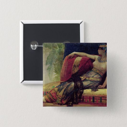 Cleopatra Vierkante Button 5,1 Cm (Voorkant /achterkant)