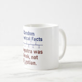 Cleopatra was Grieks - historisch feit Koffiemok (Voorkant rechts)