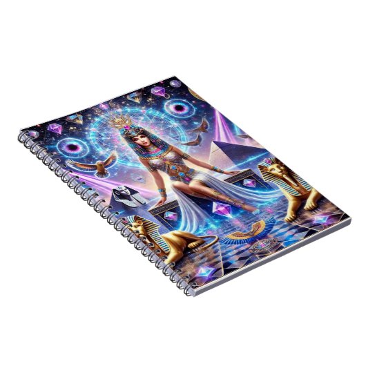 Cleopatra's Goddelijke Rijk De Gouden Godin Notitieboek (Rechterzijde)