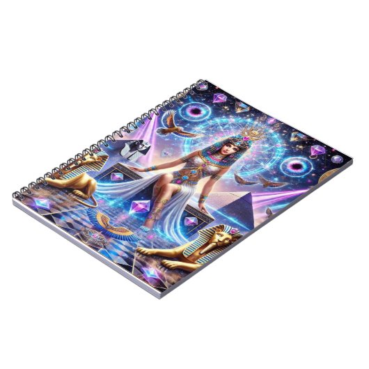 Cleopatra's Goddelijke Rijk De Gouden Godin Notitieboek (Linkerzijde)