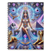 Cleopatra's Goddelijke Rijk De Gouden Godin Notitieboek (Voorkant)