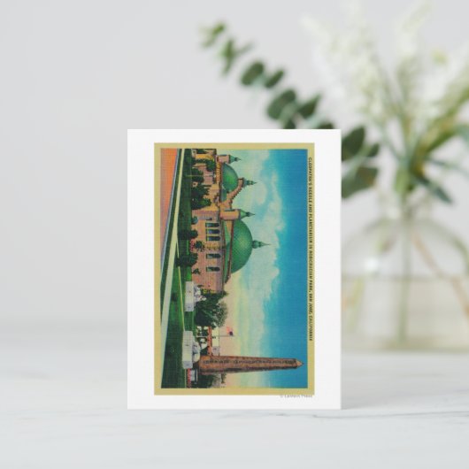 Cleopatra's Naald en Planetarium in Briefkaart (Staand voorkant)