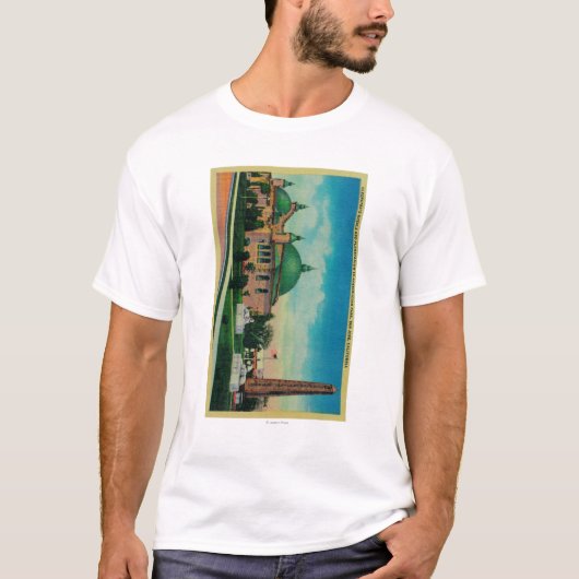 Cleopatra's Naald en Planetarium in T-shirt (Voorkant)