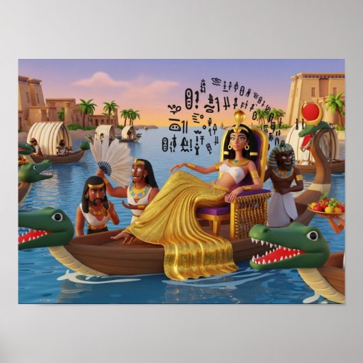 Cleopatra's Regal Voyage Poster (Voorkant)