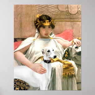 Cleopatra's whippet (beroemde kunstaanpassing) poster