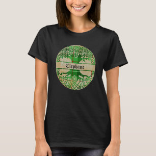 Clephane Clan Tartan Tree of Life Schotse achterna T-shirt