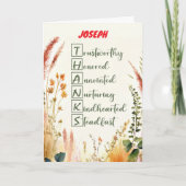 Clergy Appreciation Day Thanks Custom Name Kaart (Voorkant)